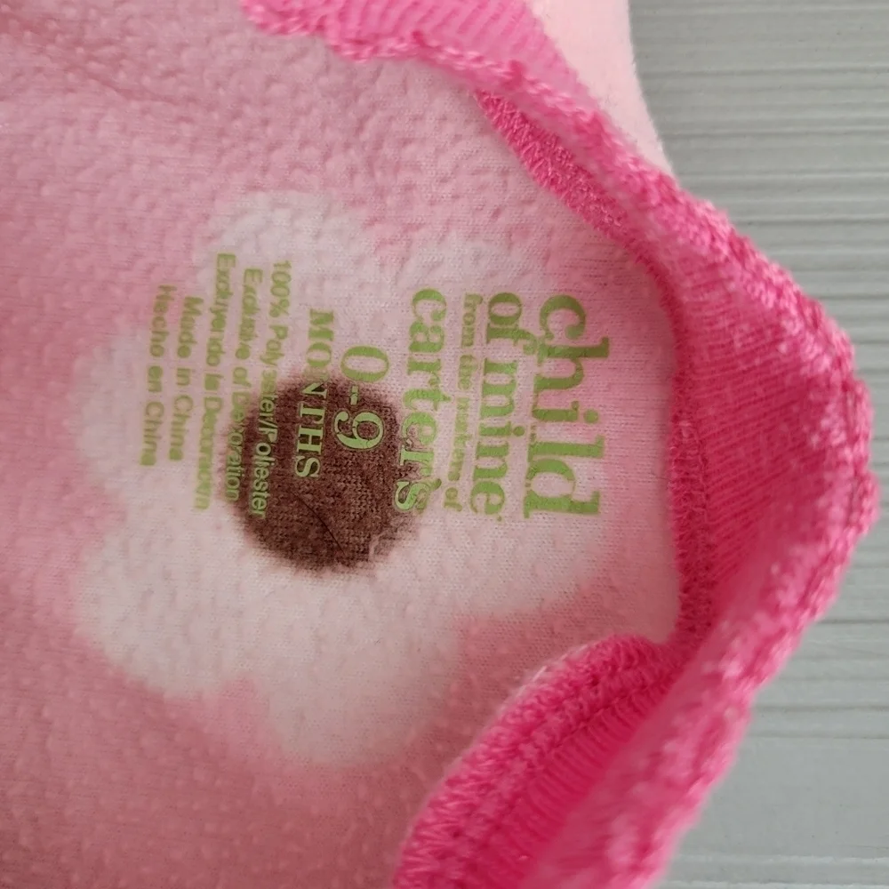 Child of Mine Carter's Baby Girl 0-9 Months Pink Sleep Sack Fleece Long Sleeve